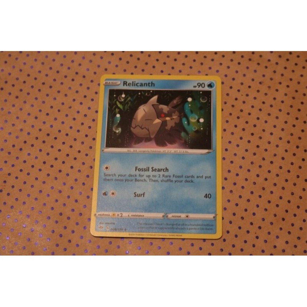 Relicanth 040/189 Pokemon Card (2020)